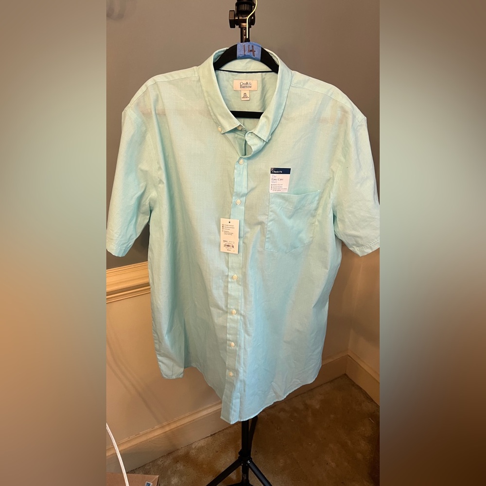 Kohl's‎ Men's Aqua Button Down Shirt